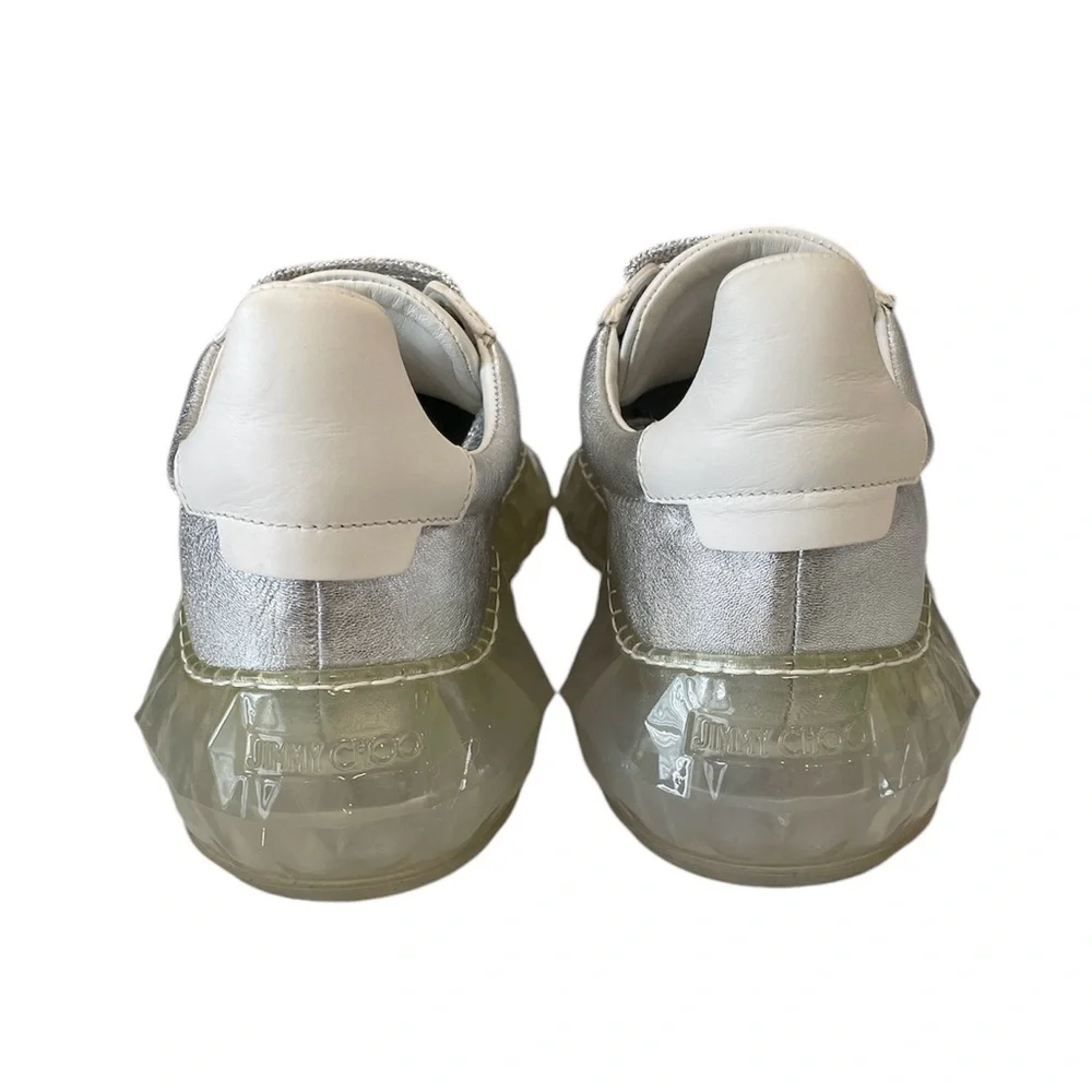 JIMMY CHOO Diamond Chunky Sole Metallic Sneakers Trainers \\ 36.5 - Picture 5 of 12